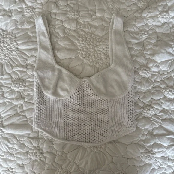 UO Zelma Knit Corset Tank Top - Picture 2 of 5